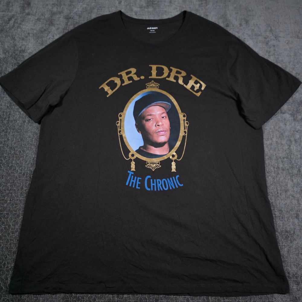 Old Navy Dr Dre The Chronic Graphic T-Shirt Mens XXXL Tall Black Cotton Hip Hop